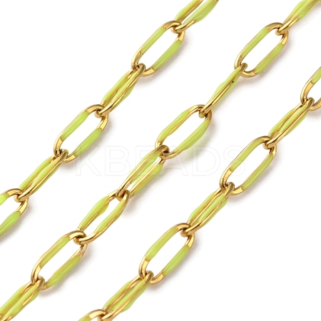 304 Stainless Steel Enamel Cable Chains CHS-R020-02G-06-1