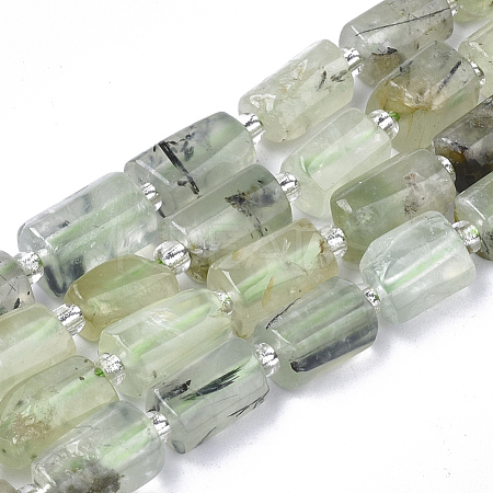 Natural Prehnite Beads Strands G-S345-8x11-007-1
