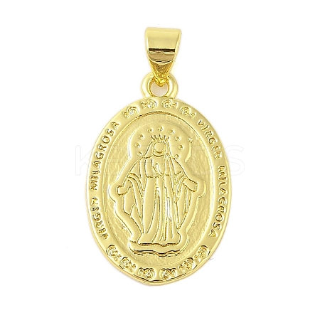 Rack Plating Brass Pendants KK-S380-42F-G-1