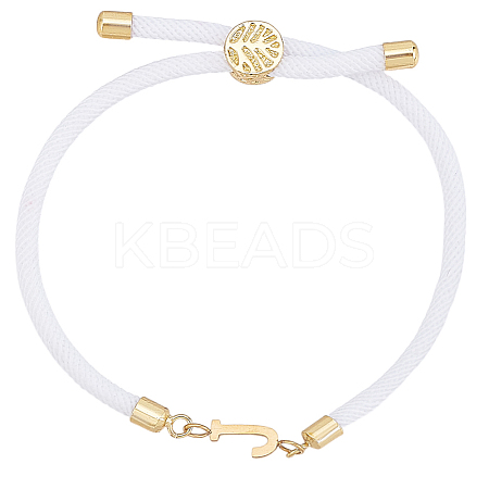 1pc Adjustable Nylon Cord Slider Bracelets for Women BJEW-LP0001-33J-G-1