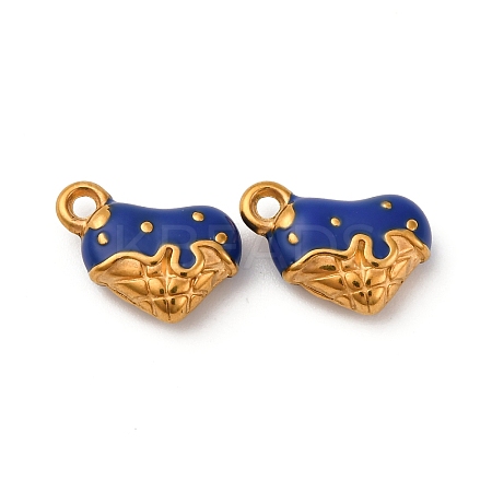 304 Stainless Steel Enamel Charms STAS-Q363-12A-G-1