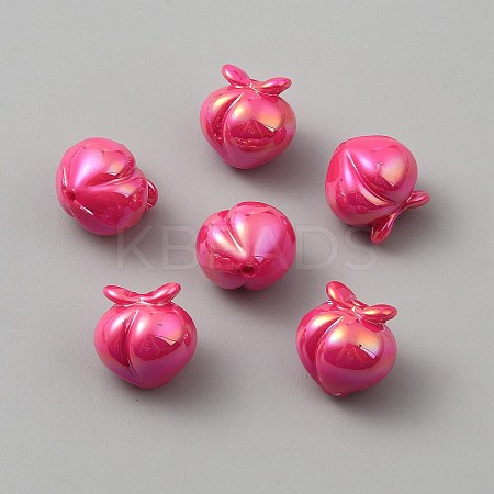 UV Plating Opaque Acrylic Beads OACR-A039-01D-1