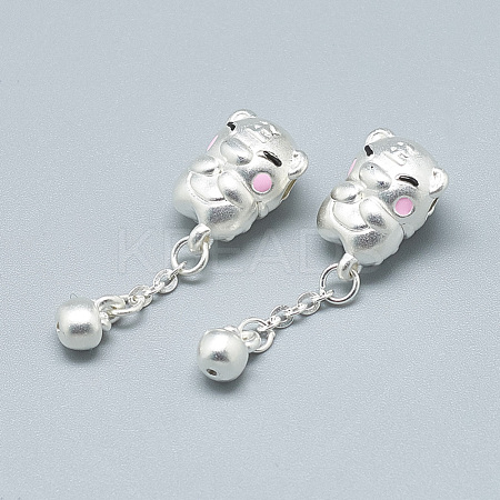 925 Sterling Silver Dangle Charms STER-T002-154S-1