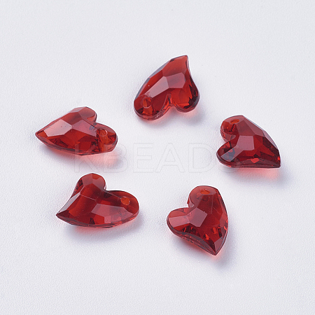 Transparent Acrylic Charms X-MACR-G055-11mm-41X-1