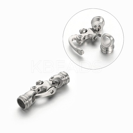 Tarnish Resistant 304 Stainless Steel Clasps LS-STAS-M197-01-1