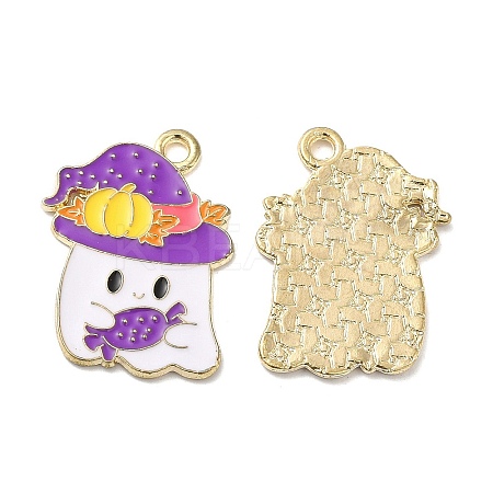 Halloween Theme Alloy Enamel Pendants ENAM-F147-01B-1