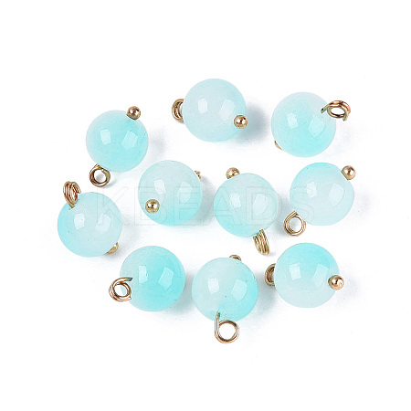 Alloy Glass Pendants GLAA-P080-03G-04-1