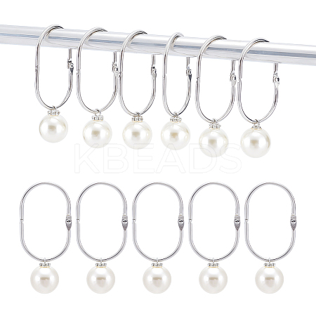 304 Stainless Steel Shower Curtain Rings for Bathroom HJEW-NB00301-1