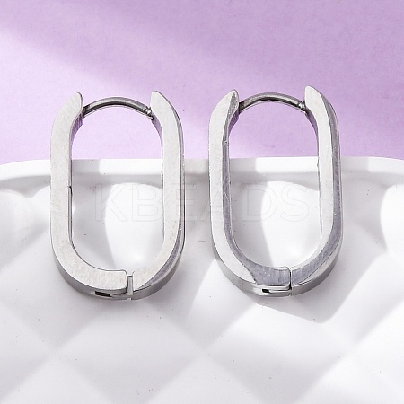 Tarnish Resistant 304 Stainless Steel Huggie Hoop Earrings STAS-S103-21P-1