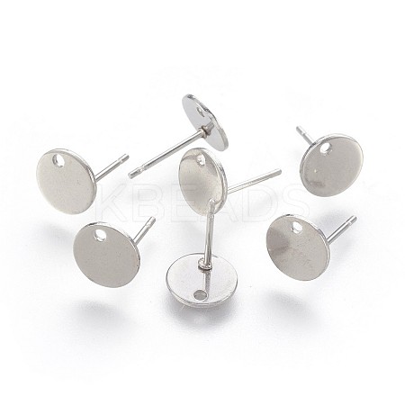 Non-Tarnish 304 Stainless Steel Stud Earring Findings STAS-P221-14P-1