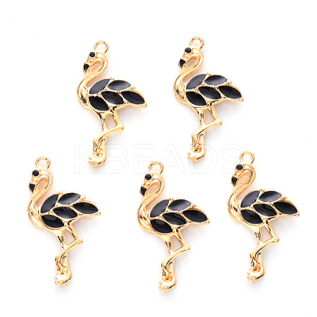 Alloy Enamel Pendants ENAM-R059-04B-RS-1
