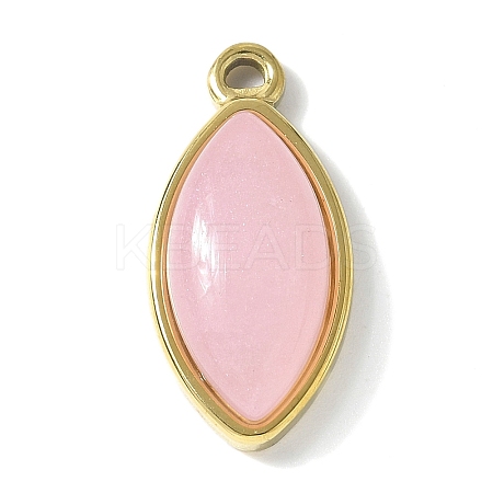Natural Rose Quartz Pendants LS-STAS-L277-09G-04-1