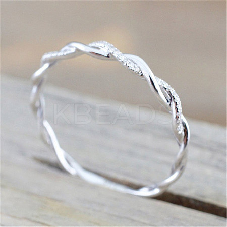 Alloy and Crystal Rhinestone Finger Rings FS-WGF6D8C-10-1