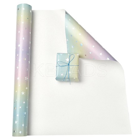 Rainbow Gradient Birthday Gift Wrapping Paper DIY-FZC0002-03B-1