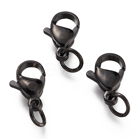 304 Stainless Steel Lobster Claw Clasps Ion Plating(IP) LS-X-STAS-G240-01D-EB-1