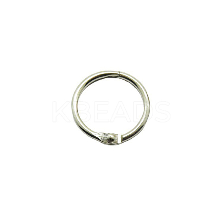 Iron Loose Leaf Book Binder Hinged Rings LS-SCRA-PW0004-124D-1