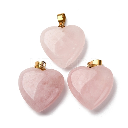 Natural Rose Quartz Pendants G-G287-01G-09-1