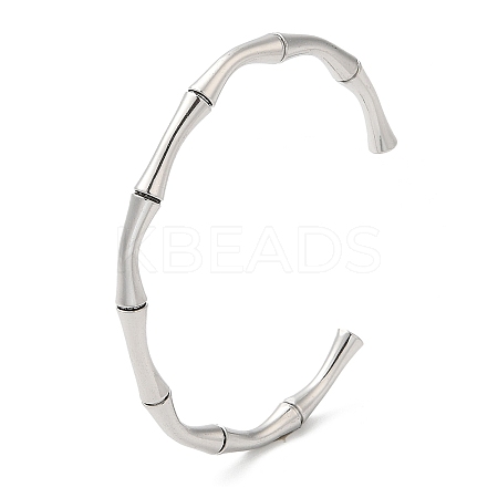 Non-Tarnish 304 Stainless Steel Cuff Bangles BJEW-H588-01P-1