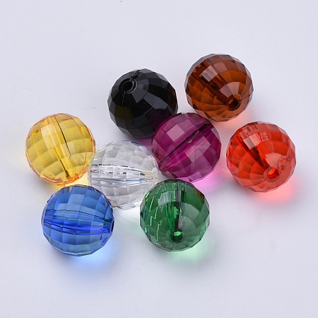 Transparent Acrylic Beads X-TACR-Q254-12mm-V-1