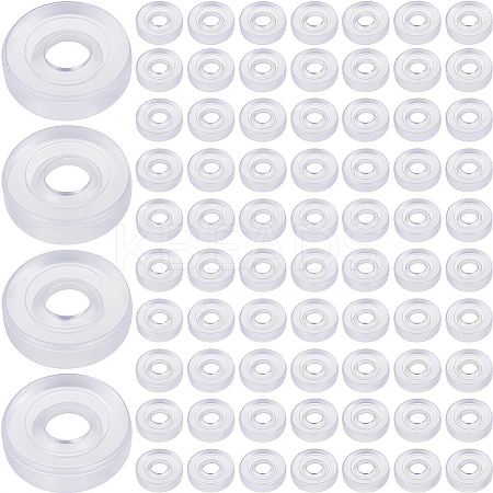 120Pcs Silicone Clip on Earring Pads FIND-SP0001-02-1
