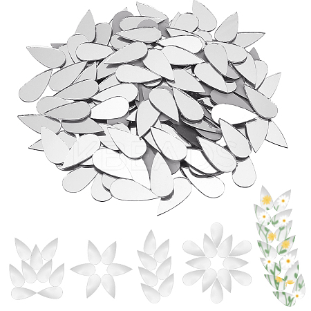 150Pcs Teardrop Glass Cabochons DIY-OC0001-39A-1
