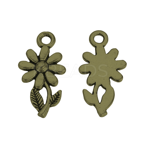 Tibetan Style Alloy Pendants TIBEP-Q064-158AB-NR-1