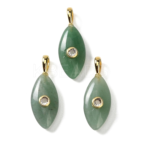 Natural Green Aventurine Pendants GG-CBA1AE1-02G-02-1