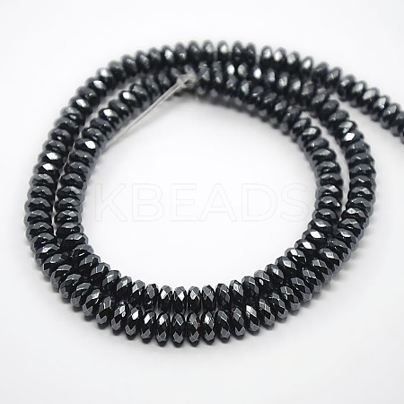 Grade A Magnetic Synthetic Hematite Beads Strands G-O004C-03-1