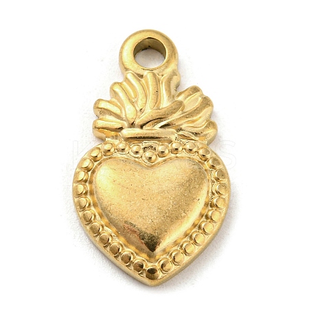 304 Stainless Steel Pendants STAS-C082-07G-1