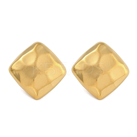 304 Stainless Steel Square Stud Earrings for Women EJEW-U022-10G-1
