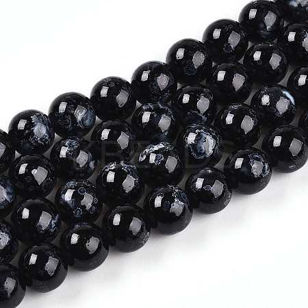 Baking Paint Glass Beads Strands DGLA-N003-10mm-A10-1