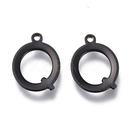 304 Stainless Steel Charms STAS-H112-Q-EB-1