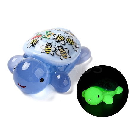 Luminous Cute Transparent Printed Resin Decoden Cabochons RESI-B026-01B-07-1
