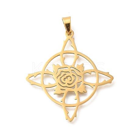 304 Stainless Steel Pendants STAS-S144-05G-A-1