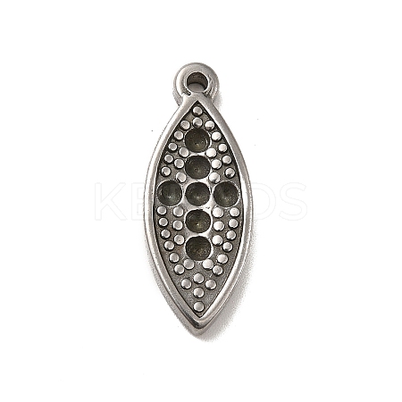Non-Tarnish 304 Stainless Steel Pendant Rhinestone Settings STAS-I694-08P-1