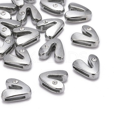 Letter Slider Beads for Watch Band Bracelet Making LS-ALRI-O012-V-NR-1