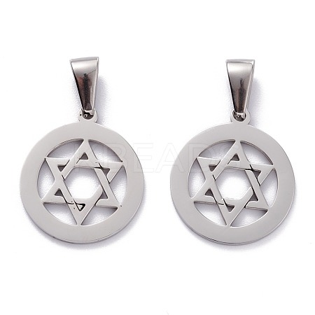 Non-Tarnish 304 Stainless Steel Pendants STAS-J036-145P-1