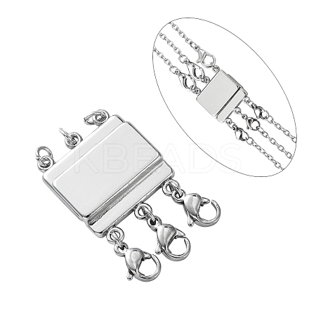 Zinc Alloy Box Magnetic Clasps Converter LS-PALLOY-C159-02P-1