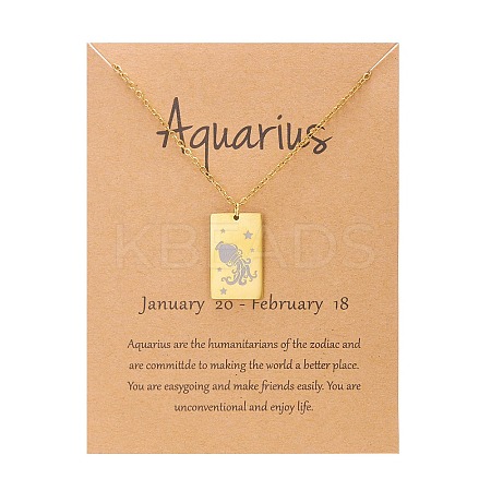 Twelve Constellations Pendants Necklaces LS-PW-WG2D875-08-1