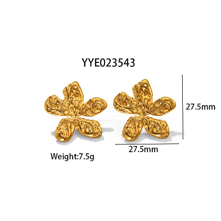 Fashionable Irregular 304 Stainless Steel Stud Earrings for Women MT3122-2-1
