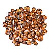 Leopard Print Transparent Acrylic Beads OACR-Z041-20-1