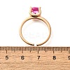 Lab-Grown Red Corundum/Ruby Finger Rings RJEW-R015-03G-5