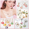 60Pcs 6 Colors Zinc Alloy Ring Tray Settings FIND-WR0012-06-5