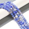 Natural Striped Agate/Banded Agate Beads Strands G-Z060-A01-A20-5