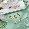 6Pcs 3 Styles 304 Stainless Steel Fold Over Clasps STAS-PH0006-08-4