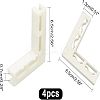 Plastic Corner Vertical Buckle AJEW-WH0252-45-4