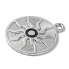 Alloy with Enamel Pendants PALLOY-D290-10P-2