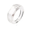 Kids Transparent Acrylic Glue on Ring Base RJEW-P154-01A-02-5