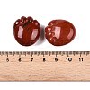 Natural Red Jasper Footprint Figurines DJEW-N003-02F-3