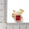 Christmas Theme Brass Rhinestone Pendants KK-Z065-09G-01-3